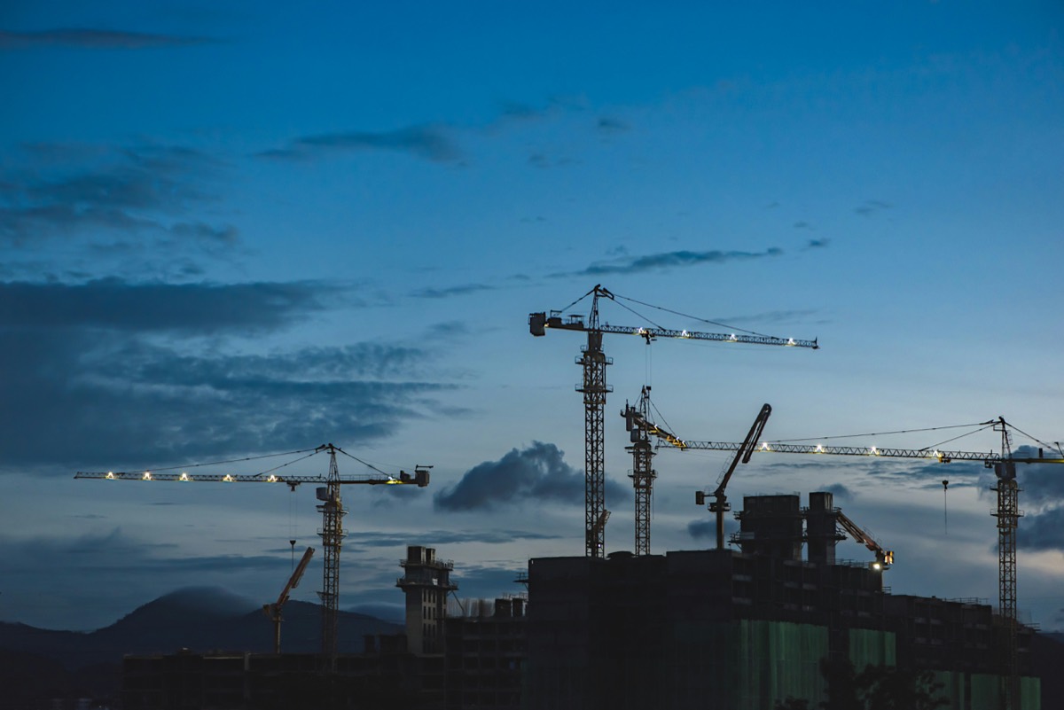 Construction project site